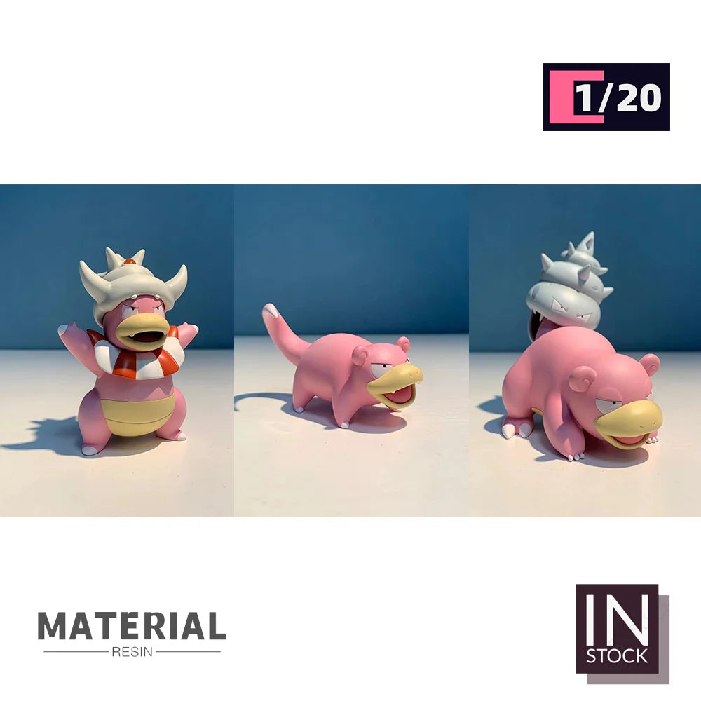 [IN STOCK] 1/20 Scale World Figure [BQG] - Slowpoke & Slowbro & Slowking & Mega Slowbro