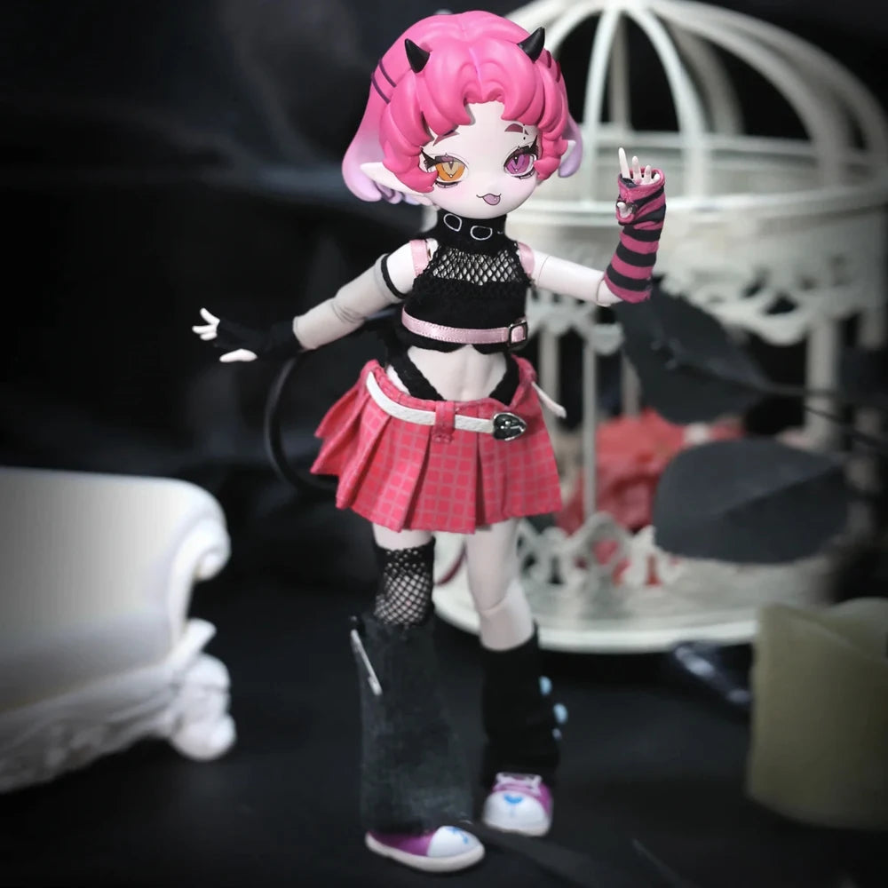 In Stock Genuine Devil'S Horns Blind Box 1/8 Movable Doll Ornament Creative Trendy Toy Exquisite Doll Boys Girls Gifts