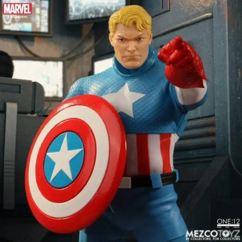 Spot New Genuine Mezco Ant One: 12 Captain America: The Platinum Age Action Figure Toy Gift Fan Collection