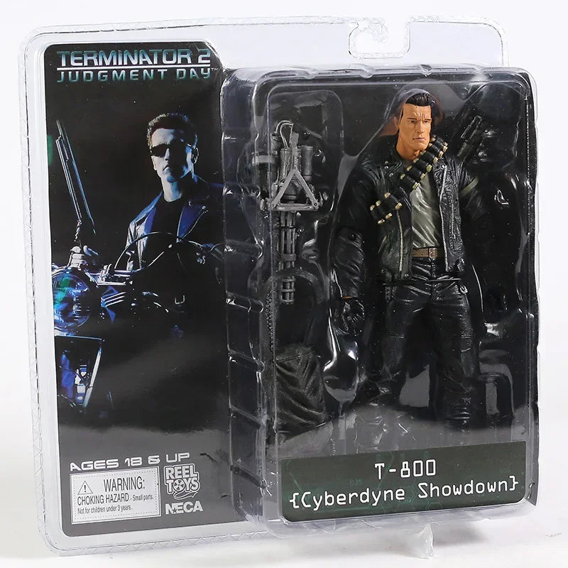 NECA Terminator 2: Judgment Day T-800 Arnold Schwarzenegger PVC-Actionfigur, Sammlermodell, Spielzeug, 18 cm