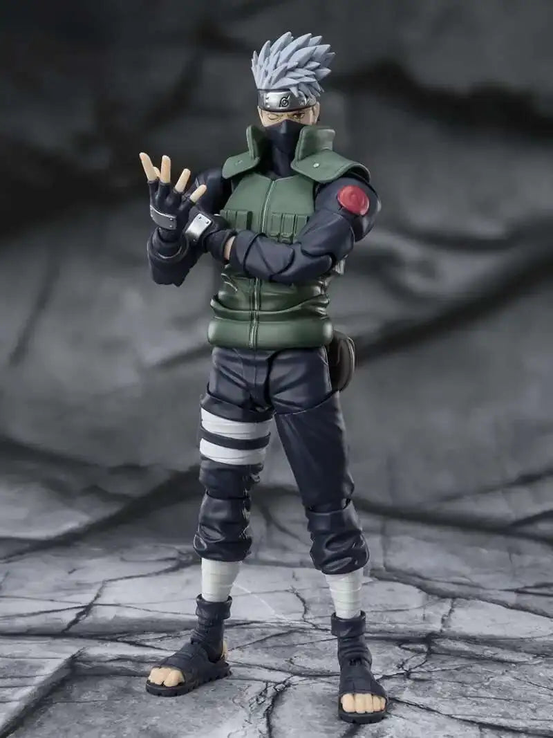 Domestic Version Kakashi 2.0 Naruto Hatake Kakashi Figure SHFiguart Shippūden The Hero of Sharingan Collectible Model Decoration