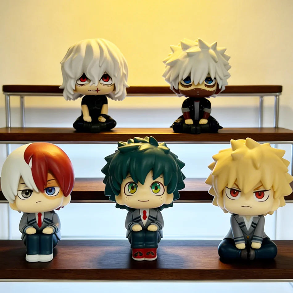 In Stock New Anime My Hero Academia Midoriya Izuku Bakugou Katsuki Ochaco Uraraka Anime Figure Toys for Kids Christmas Gift