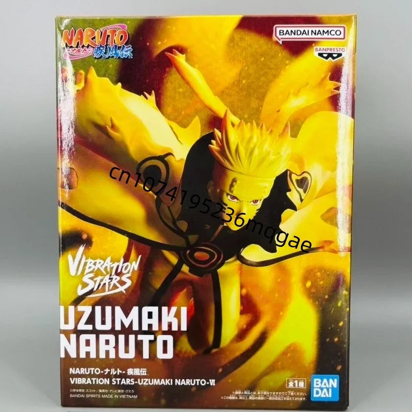 В наличност Bandai Banpresto Оригинални ВИБРАЦИОННИ ЗВЕЗДИ Наруто Шипуден Узумаки Наруто Декорации за плот Фигурка Аниме герои