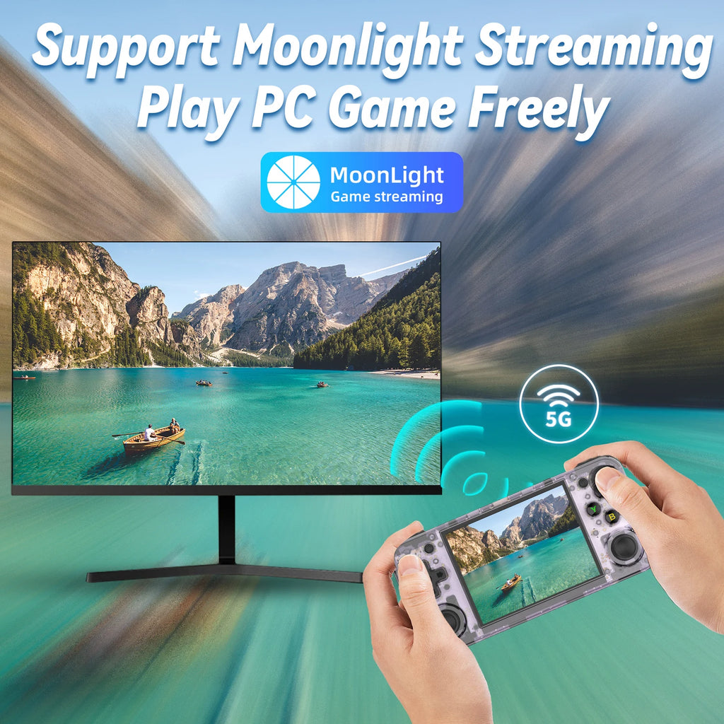 ANBERNIC RG35XX H Handheld-Spielkonsole 3,5-Zoll-IPS-Bildschirm HDMI-Ausgang Linux-System RG35XXH Retro-Videosimulator-Konsole Kindergeschenk