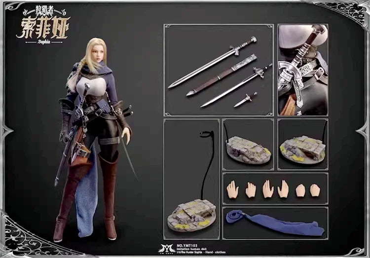 In Stock Original YMTOYS 1/6 32.5CM The First Shot of The Hunter Series Sophia YMT103 Action Doll Collection Doll Gift