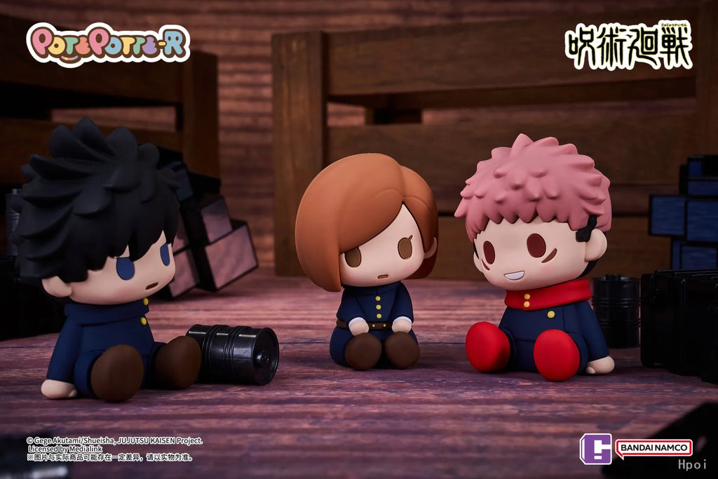 7.5CM Jujutsu Kaisen Anime Figure Itadori Yuji Satoru Gojo Napping Cat PVC Q Version prone 6Pcs/Set Model Toys Gift Collection