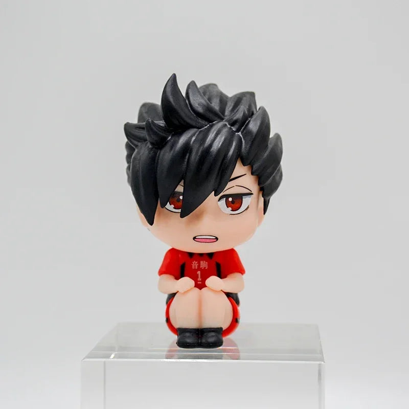 LookUp Haikyuu!! Atsumu Miya Anime Figure Osamu Miya Action Figure Kenma Kozume Figurine Q Version Statue Model Doll Toys Gifts