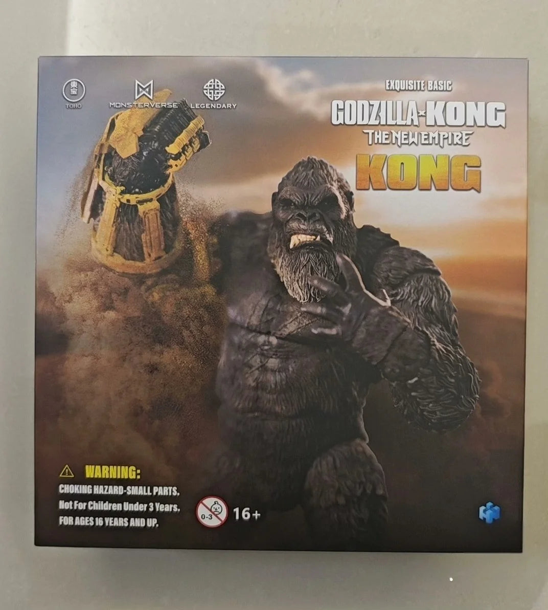 HIYA Original In Stock Gesila vs. Kong Rise of the Empire Kong Mechanical Gloves Version Action Figure Model Display Toys Gifts