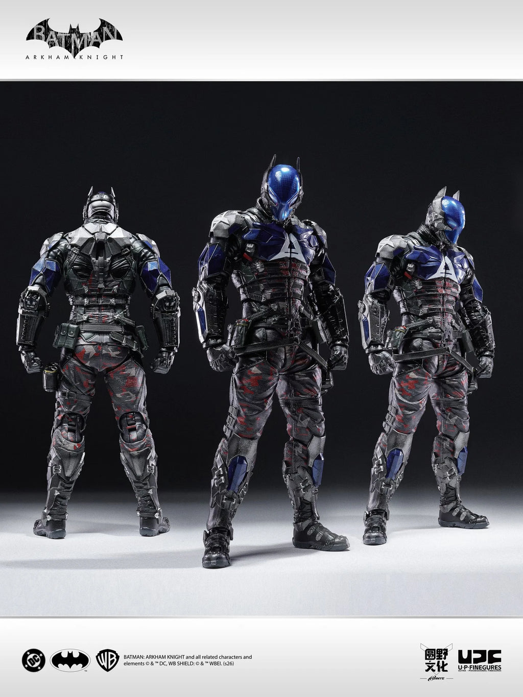 Original LPZZ UPFinegures batman 1/12 Arkham Knight game Action Figure DC Figurine Statue Model Desktop Decoration Toy Gifts