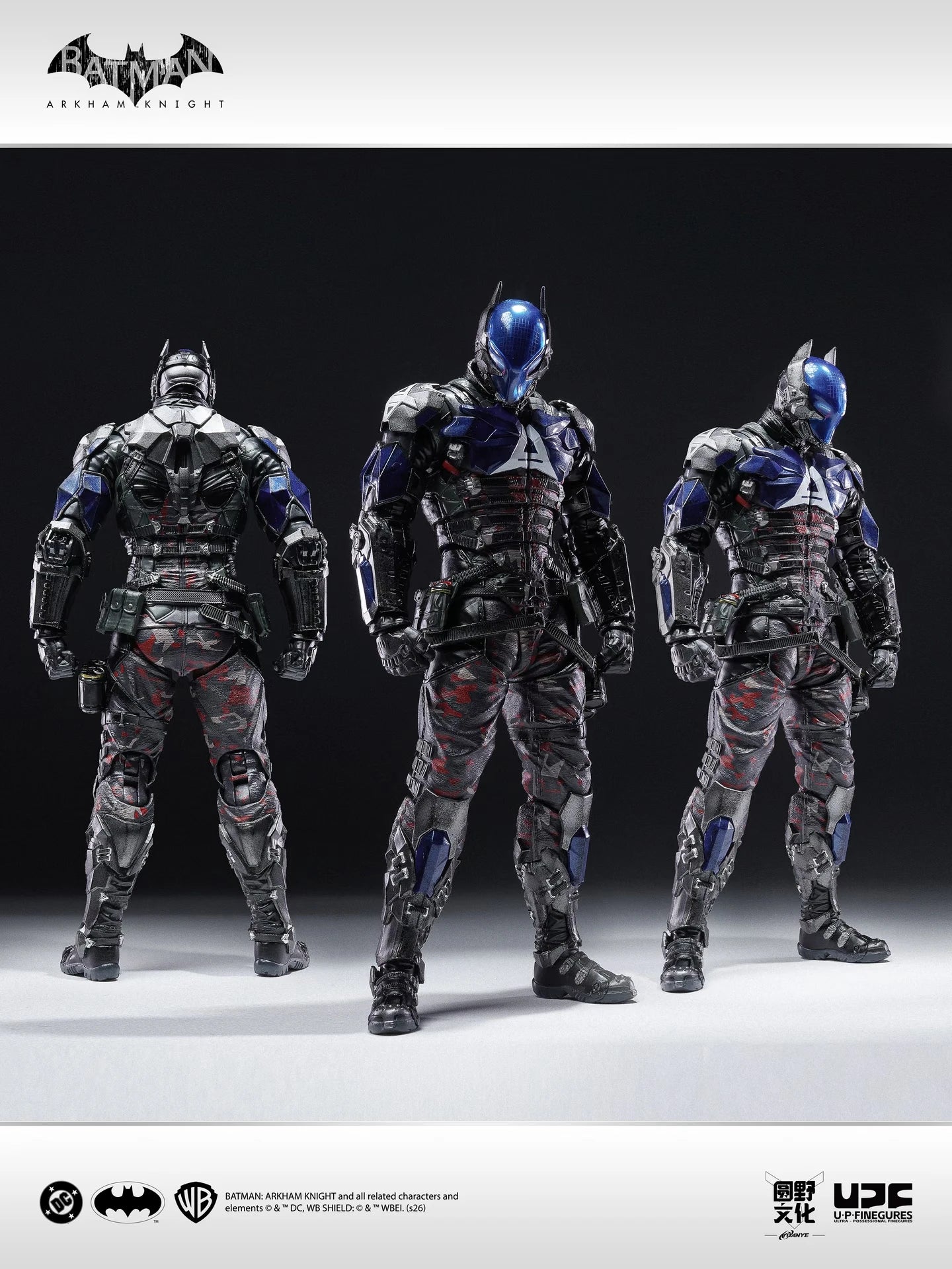 Original LPZZ UPFinegures batman 1/12 Arkham Knight game Action Figure DC Figurine Statue Model Desktop Decoration Toy Gifts