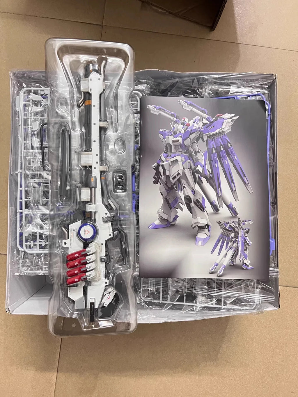 In Stock V-TIGER VT01 Hi-V 1/100 Assembly Model Toys RX-93-v2 YUJIAOLAND Hi-V GK Pre-coating Alloy skeleton model The 2/3 batch