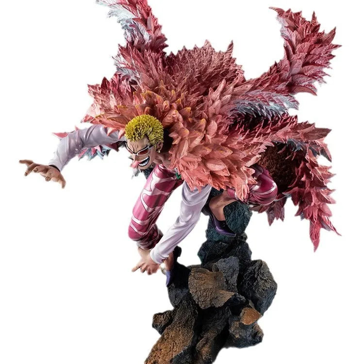 New 31cm ONE PIECE Anime Figure Donquixote Doflamingo Peripheral PVC Model Statue Desktop Decorate Ornaments Birthday Gifts Toys
