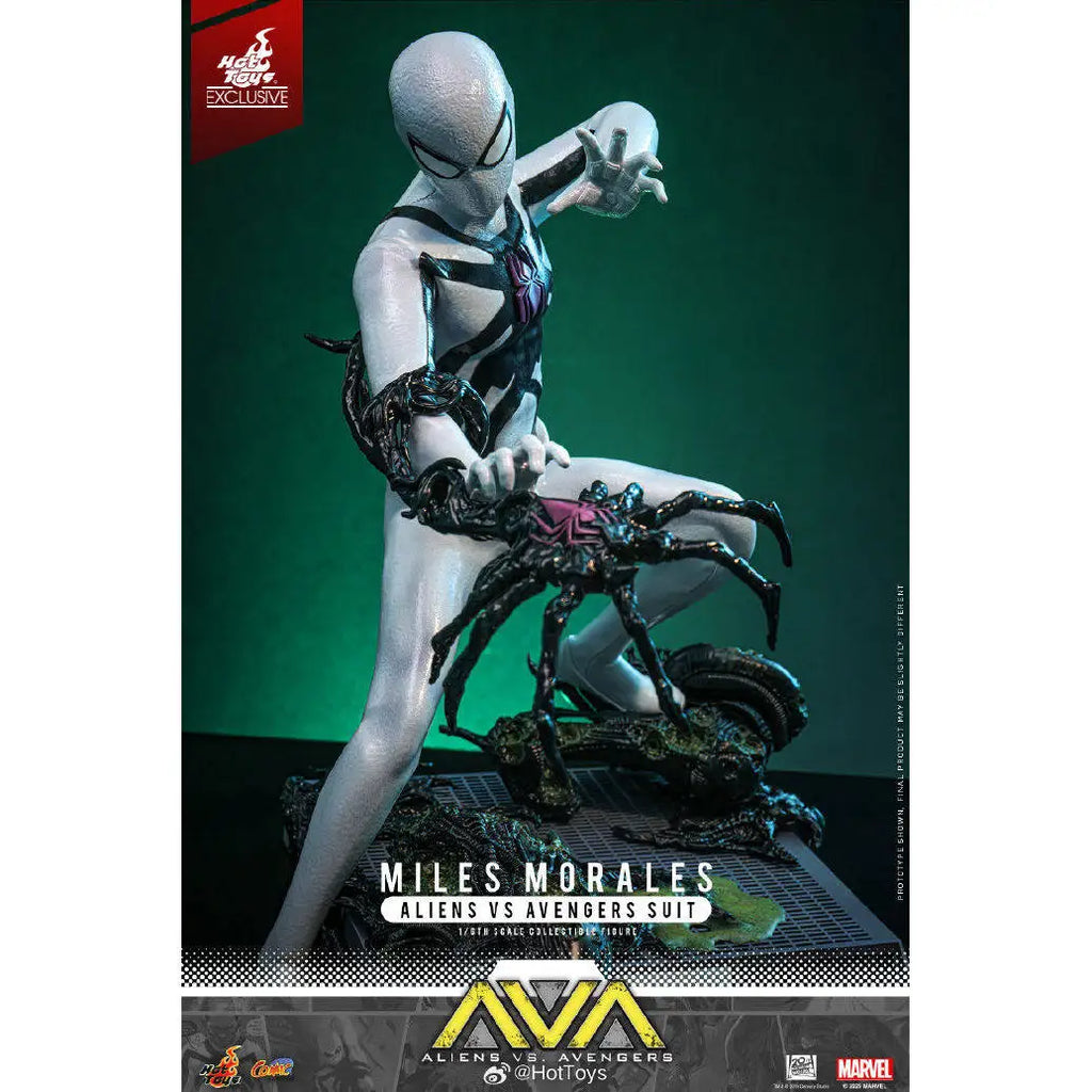 Hot Toys CMS027 Marvel Miles Morales Aliens vs Avengers Suit 1/6th Scale Collectible Action Figure Exclusive Limited