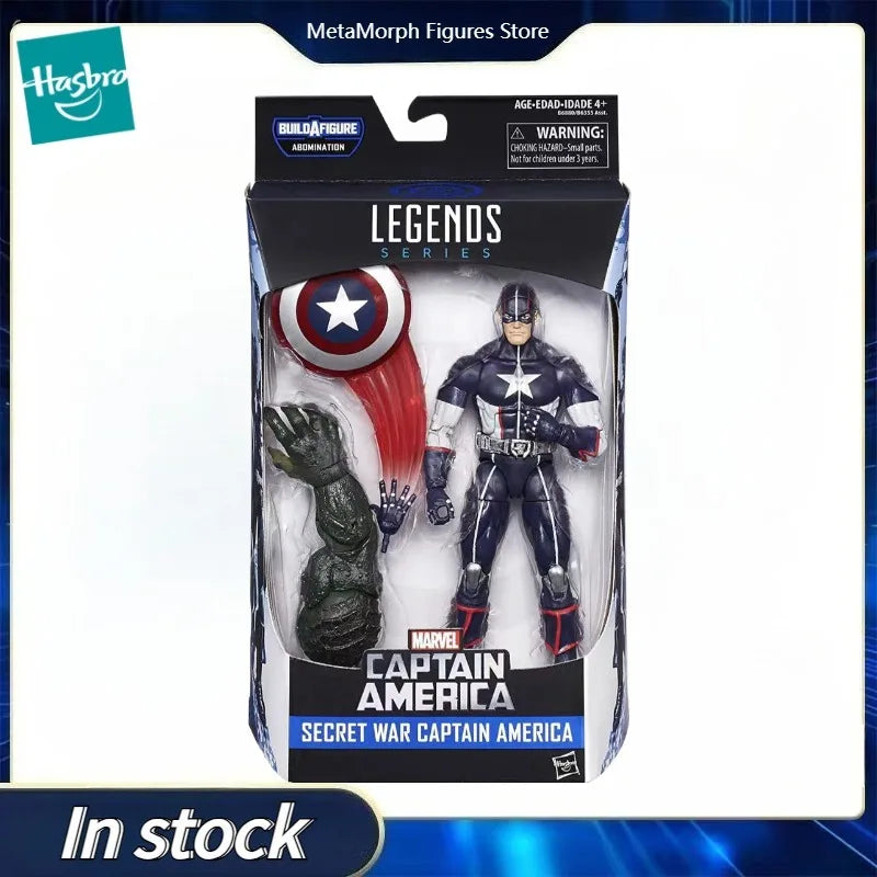 Original Hasbro Marvel Legends Series SECRET WAR CAPTAIN AMERICA Anime Figure Toy Collection Model