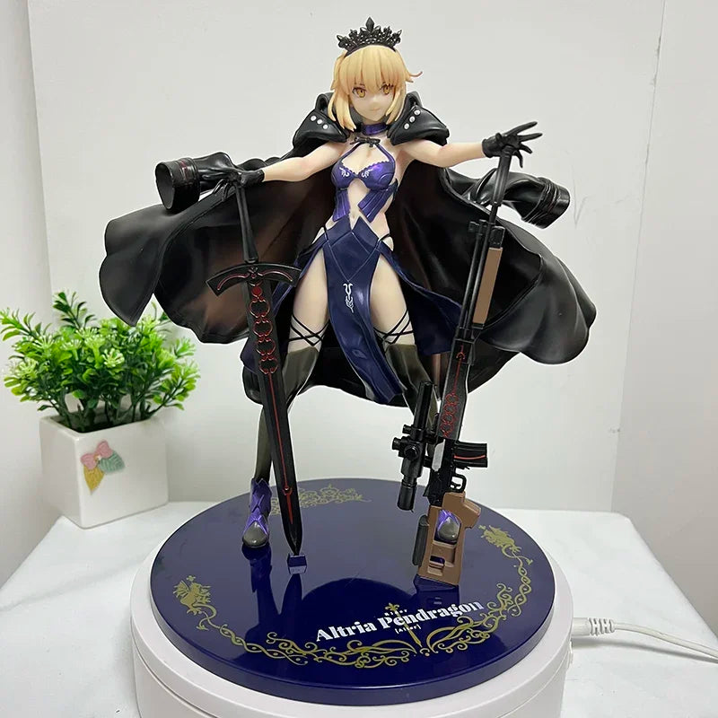 25cm Fate/Grand Order Sexy Anime Figure Altria Pendragon Action Figure Saber Alter Figure Adult Collectible Model Doll Toys Gift