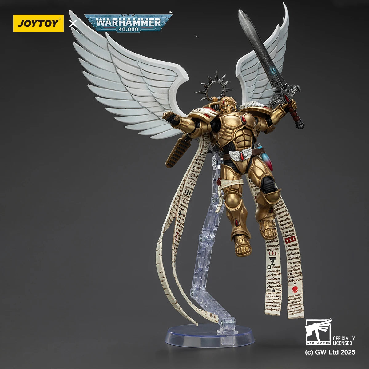 JOYTOY Warhammer 40K Action Figure 1/18 Blood Angels The Sanguinor With Encarmine Broadsword Collection Model Anime Figurine Toy