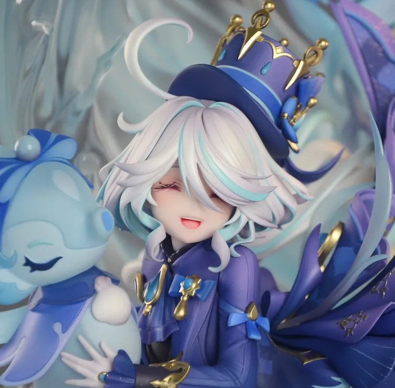21cm Genshin Impact Furina The Grand Gala Figure, Upgrade Ver. Face Sculpt PVC Statue, Anime Collectible Doll Model for Decorati