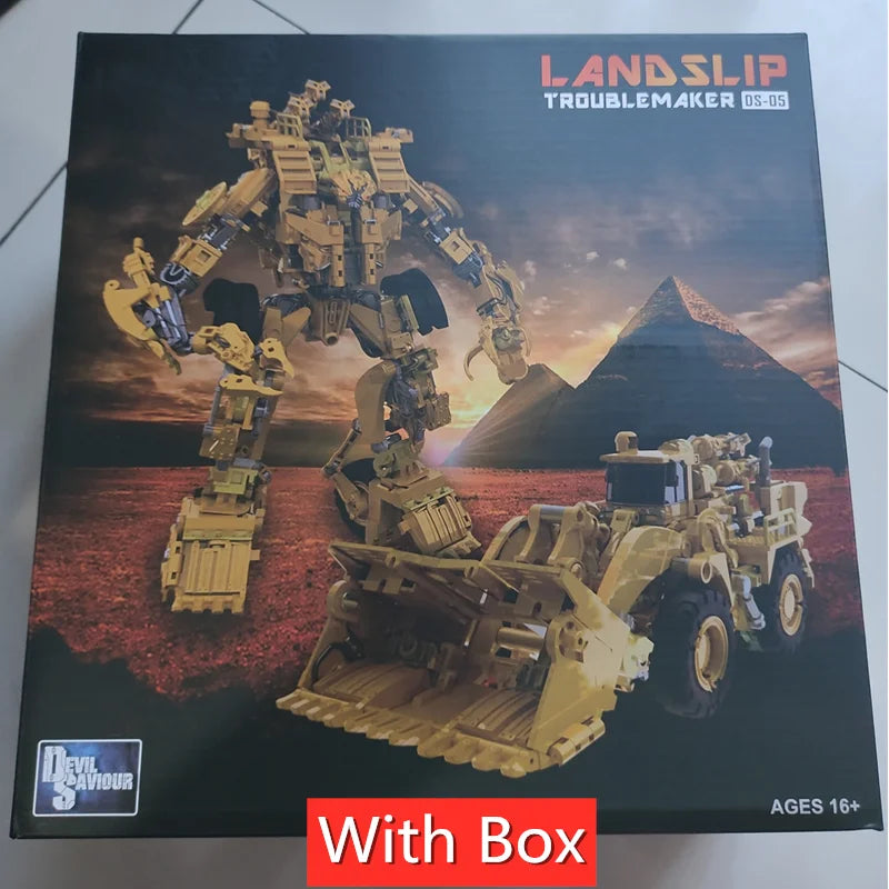 Devil Saviour Devastator DS01-08 The Ultimate Deformation Robot Toy with Mixer Car and Grab Bucket Action Figure Troublemaker