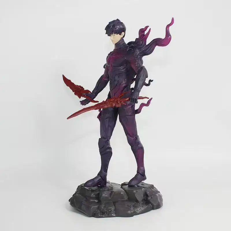 Solo New Year Gift Leveling Sung Jinwoo Hunter Form Standing Pose Collectible Figure Holiday Gift Model Toy