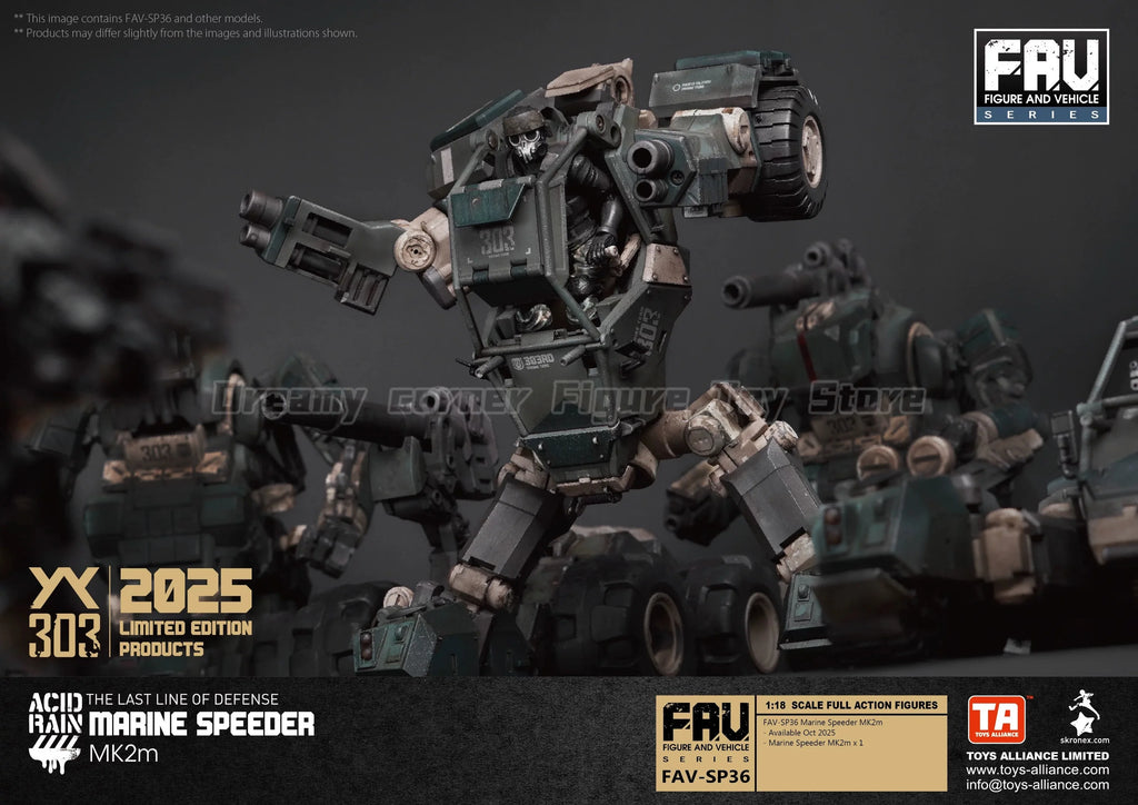 【In Stock】Original Original Acid Rain War WF2025 FAV-SP36 Marine Speeder MK2m 1/18 Action Figure Toy Model Collection