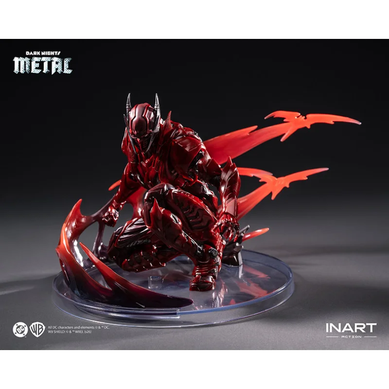 【Pre-sale】 INART 1/12 Scale Red Death Batman Action Figure with FX Base - Dark Nights: Metal Series Comics Collectible Toy