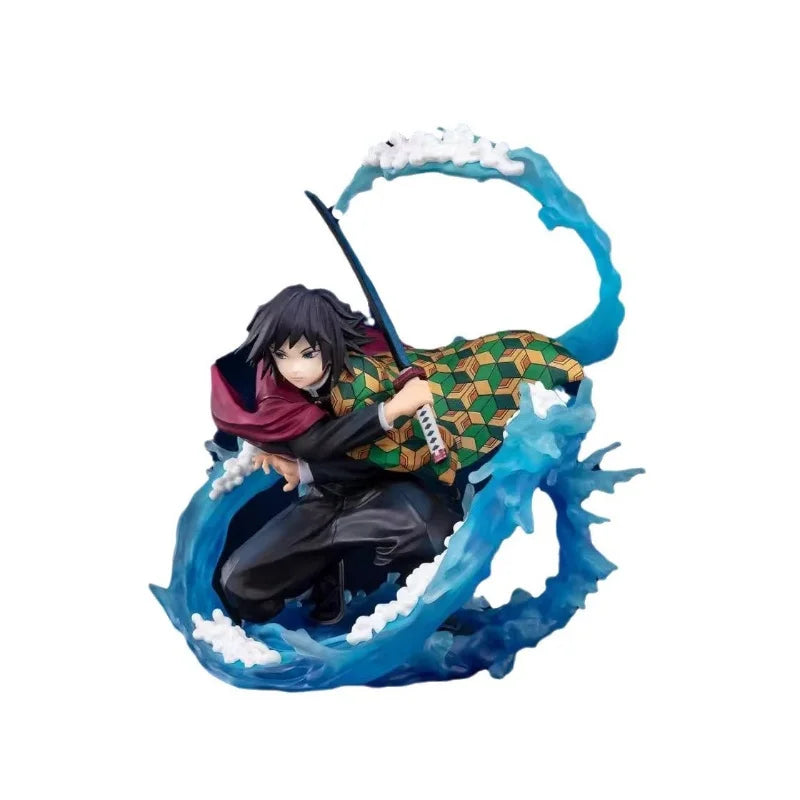 17 см Demon Slayer Zero Tomioka Giyuu Аниме екшън фигурка PVC колекция модел играчка настолен орнамент Kimetsu No Yaiba кукла подарък