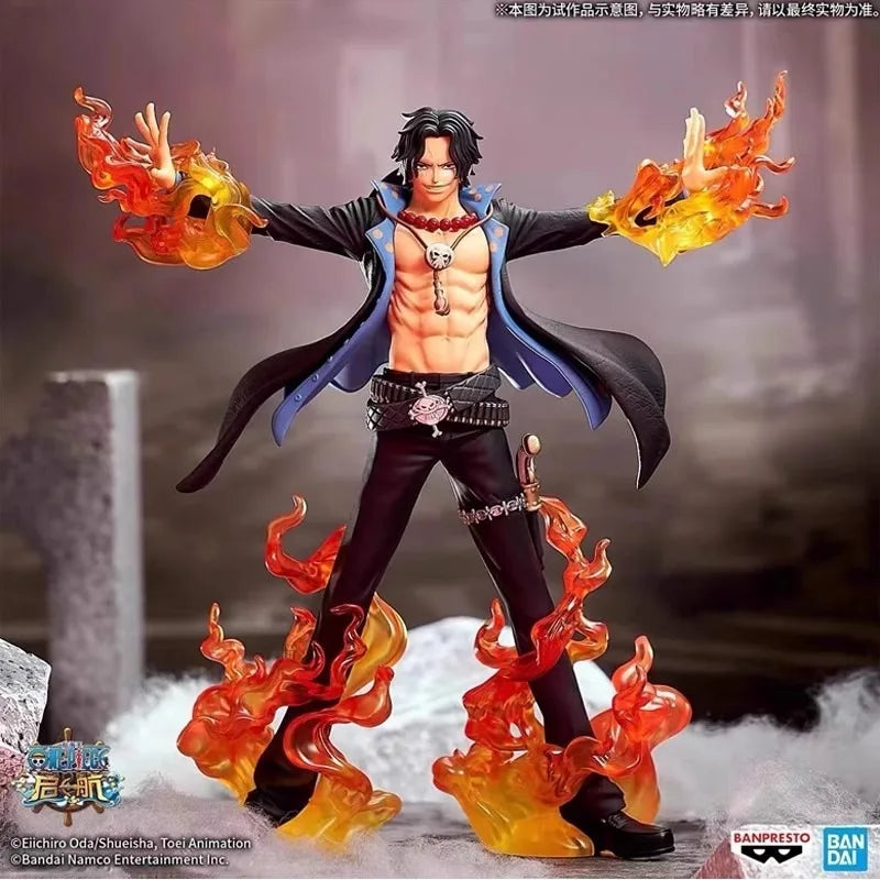 Bandai Original One Piece Dxf Speicial Monkey D. Luffy Zoro Ace Mihawk Newgate Anime Action Figures Assembly Model Ornaments