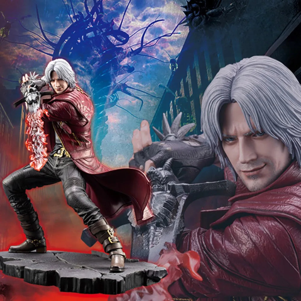 25cm Ghost Cry Figure Dante Nero The Order of The Sword Knight Action Game Peripheral PVC Figure Desktop Ornaments Gifts Toys