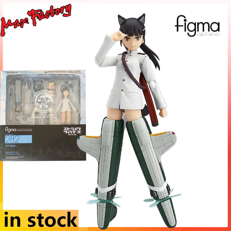 Max Figma Finished Product Movable Proportional Doll Series Strike Witches Anime Toys Collectible Model Festival Gift for Boys