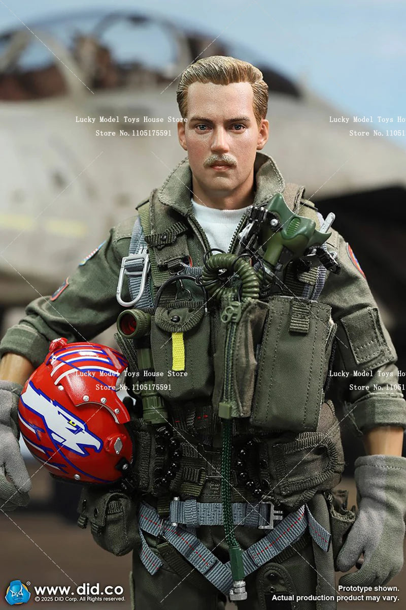 DID MA80182 1/6 TOM&Nick US Navy Fighter F14 Pilot Military Action Figure Toys Delicate 12inch Man Soldier Model Collection