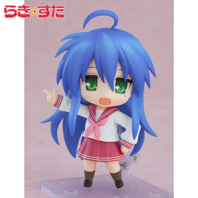 Lucky Star Izumi Konata 2.0 Mini Action Figure Movable Joints High Detail Anime Collectible Articulated Model Desktop Toy Gift
