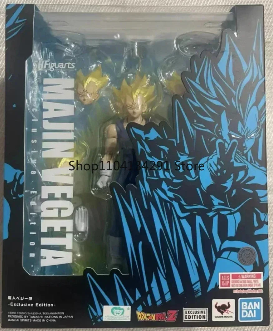 In Stock Original Bandai Sh Figuarts Dragon Ball Z Majin Vegeta Action Figure Exclusive Edition Model Toys Pvc Gift Anime Figura