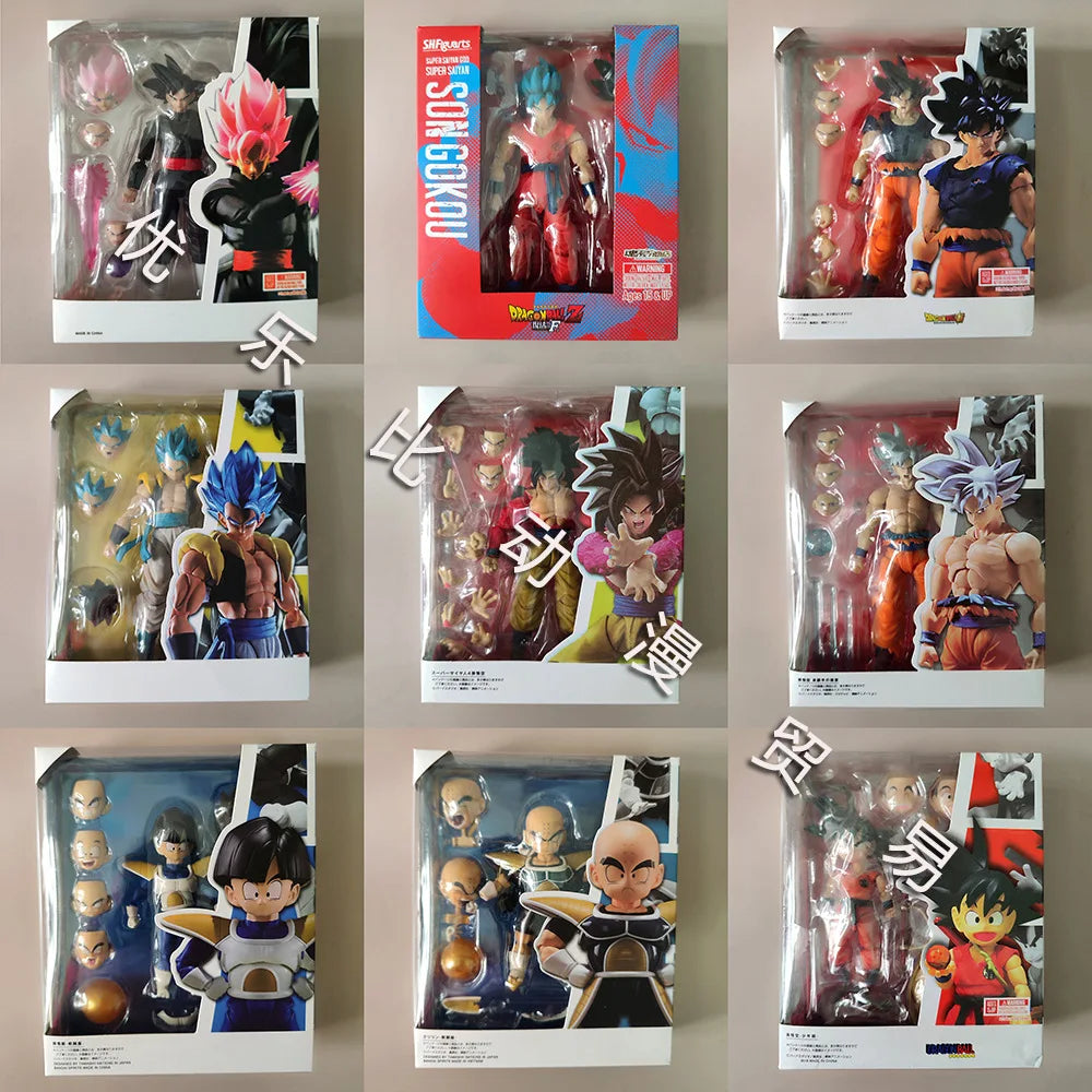 Bandai Dragon Ball Z Son Goku Figure SHF S.H.Figuarts Goku War Damage Super Saiya Anime Action Figures Model Toys Birthday Gift