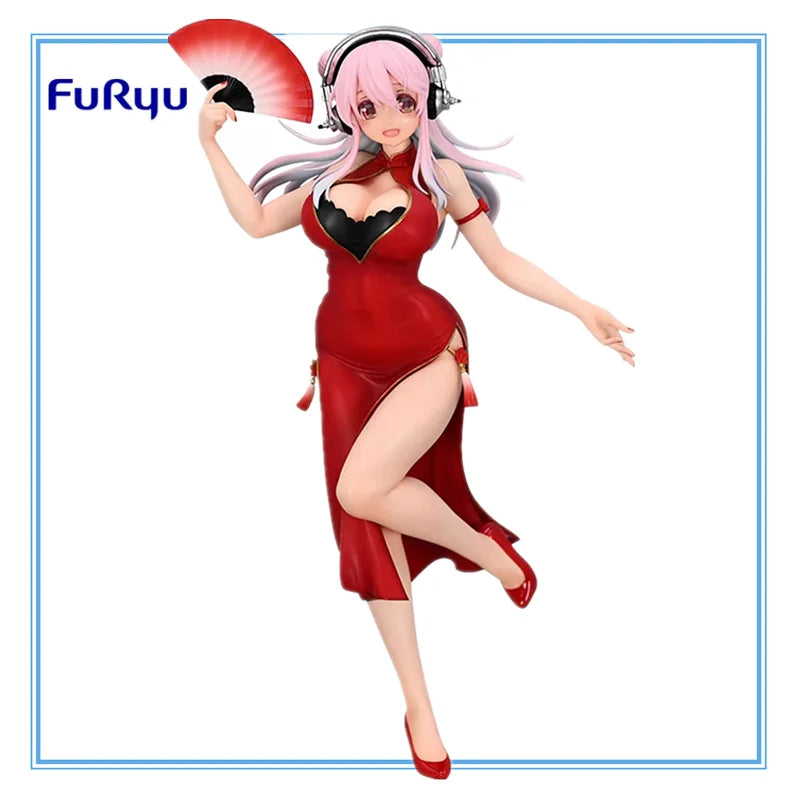 В наличност Оригинален FURYU SUPERSONICO PVC 21 см аниме герой модел колекция кукли настолна декорация играчки подаръци