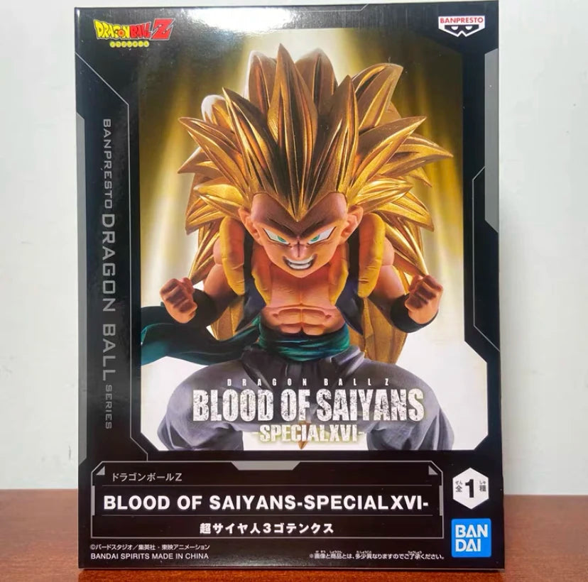 Bandai Original Dragon Ball Z Anime Figure Super Saiyan 3 Gotenks Blood Of Saiyans-special Xvi Action Figure Toys For Adult Gift