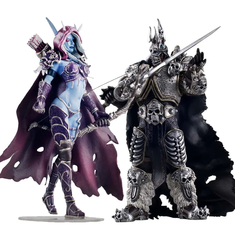 WOW Fall des Lichkönigs Arthas Sylvanas Windrunner Sylvan Archery Queen World Of Warcraft Dota Menethil Actionfigur Spielzeug