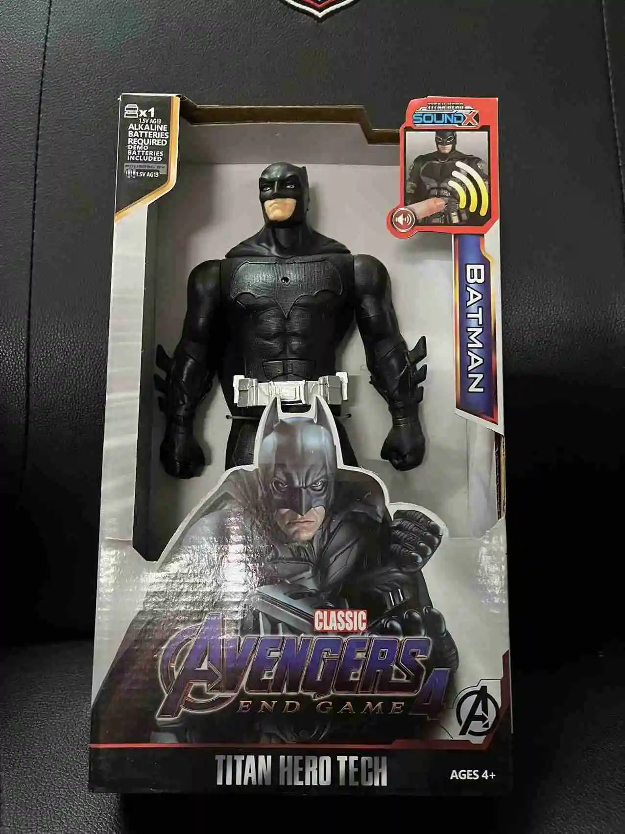 High Quality 30cm Marvel Avenger Toy Thanos Spiderman Iron Man Captain America Thor Black Panther Sound And Light Holiday Gifts