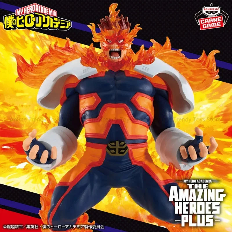 Bandai Original Banpresto Anime My Hero Academia THE AMAZING HEROES PLUS Endeavour PVC Action Figure Model Collection Toy GiftWY