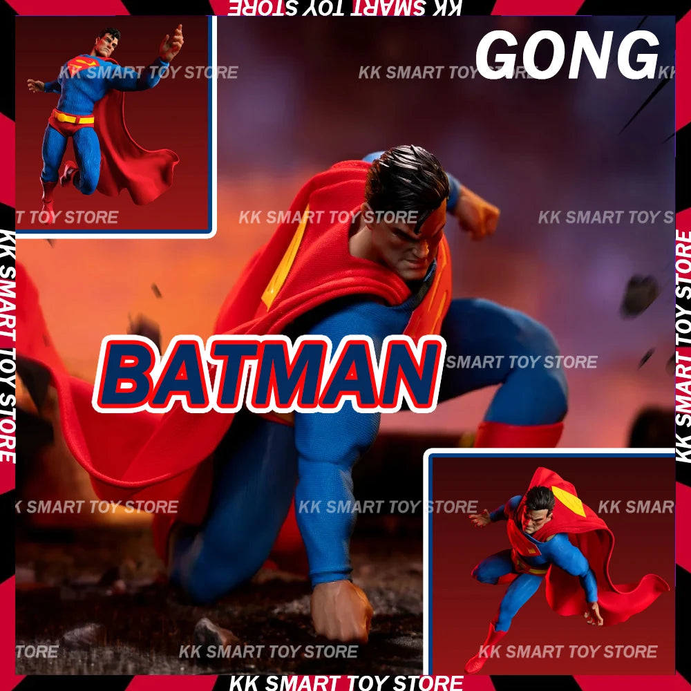 GONG Resonance DC Batman HUSH Superman Action Figure Cloth Suit Collectible Movable Model Ornament Surprise Model Gifts Toys