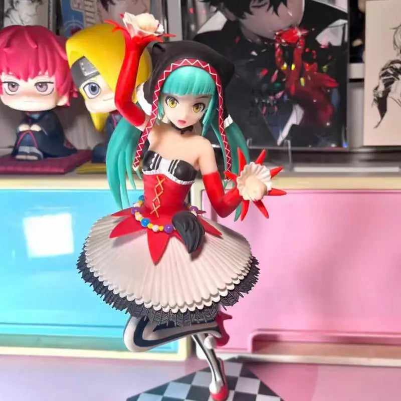 Genuine Sega Hatsune Mike Clown Clothing Project Diva Arcade Future Tone Spm Pvc Collector Anime Figure Model Toy Gift In Stock