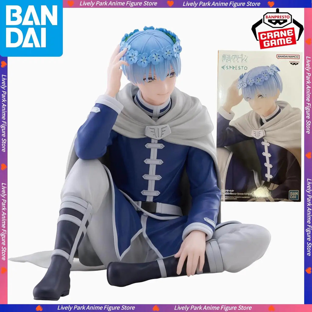 BANDAI Original Frieren: Beyond Journey's End ESPRESTO Flower Crown Himmel Action Toy Figures PVC Model Doll Kids Christmas Gift