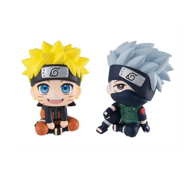 Kakashi Action Figure Q Naruto Anime Figure Toy Version Kawaii Sasuke Itachi Figurine Car Decoration Collection Model Toys