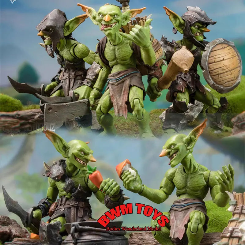 Original  Mety toyz 1/12 Scale Soldier Goblin Orc Goblin Exploration Team Warrior 13CM Action Figure Doll Collection