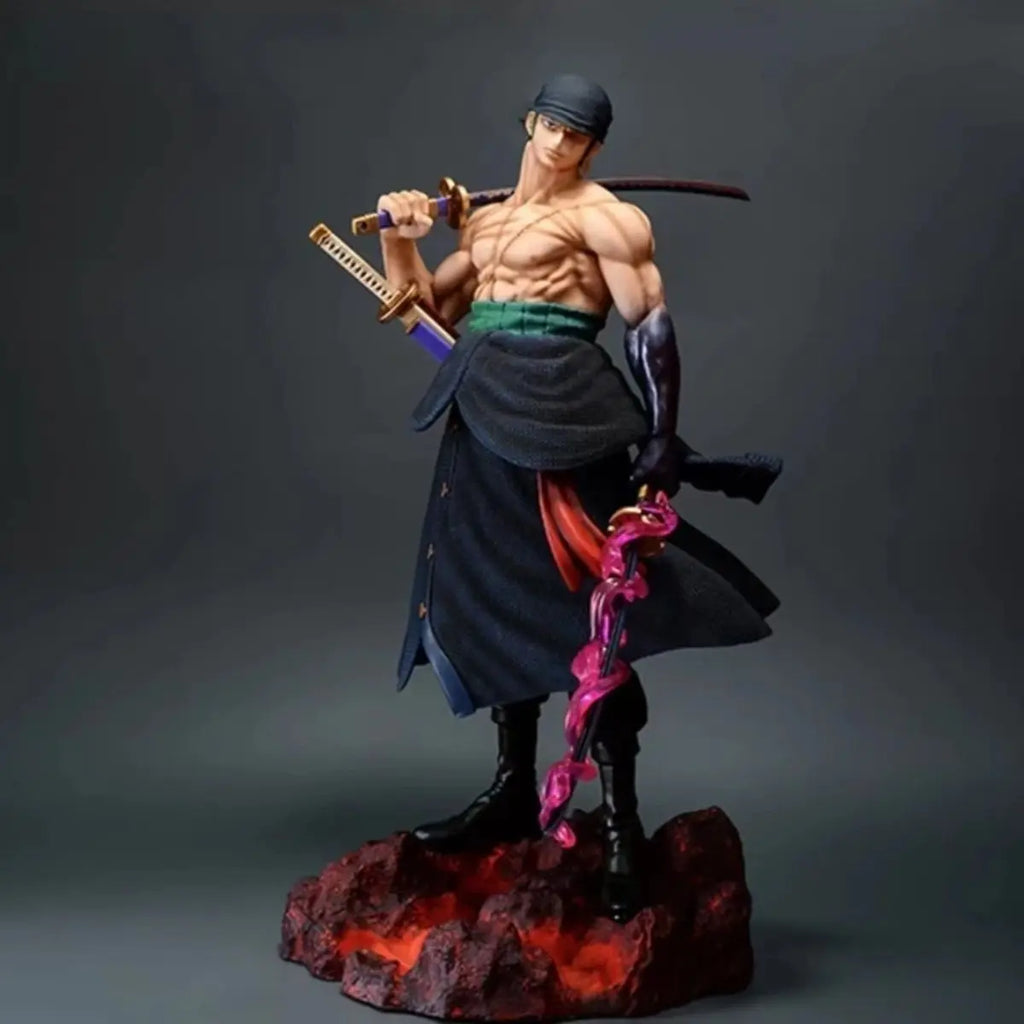 One Piece Аниме Голям 50 см Петглав орел Носещ Нож Доминиращ Зоро Колекционерска Статуя Модел Фигура Орнамент Подаръци