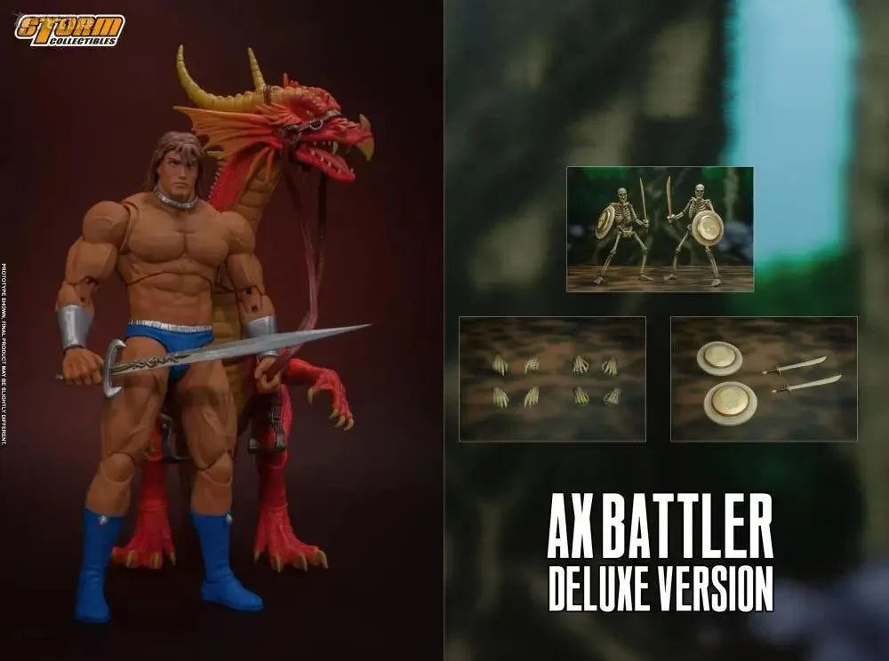 Storm Toys 1/12 AX BATTLER AND RED DRAGON Skeleton Soldier Set 6" Action Figure Model ToyIn Stock Collection