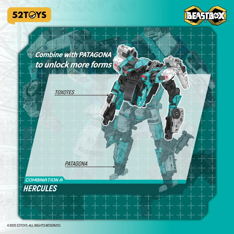 52TOYS InfinityBox IB-14 TOXOTES, Deformation Robot, Converting in Mecha and Cube, Action Figure, Collectible Gift