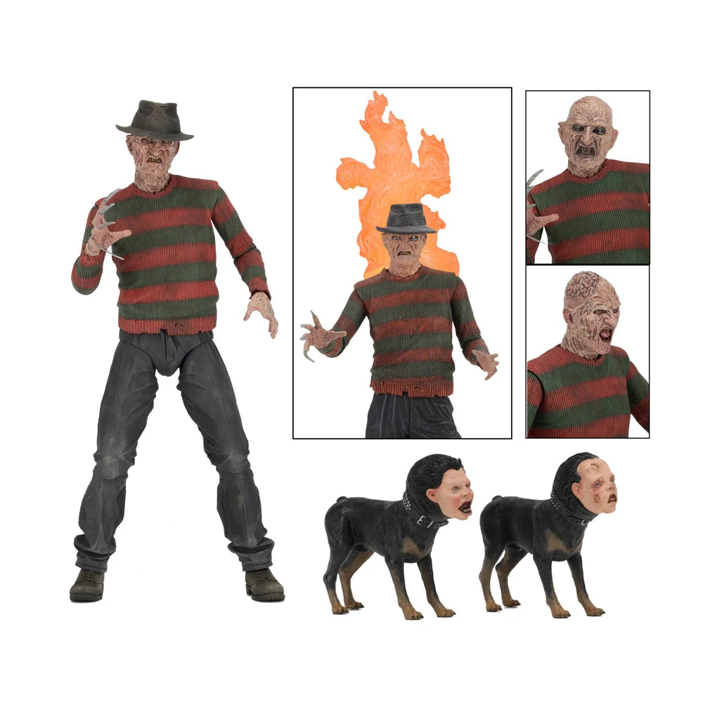 NECA Nightmare on Elm Street Ultimate Part 2 Freddy 7" Scale Action Figure (Freddy's Revenge) Model Doll Garage Kit