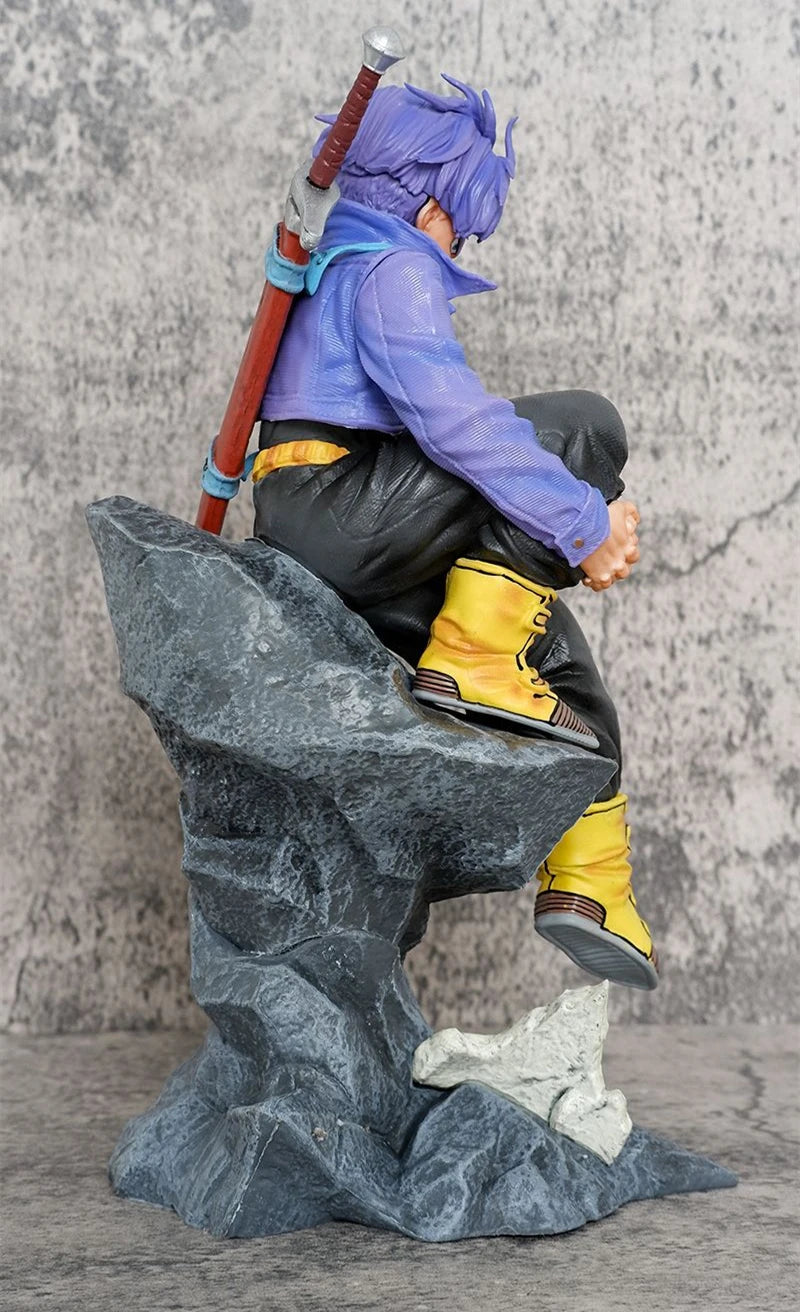 Anime Dragon Ball Z Super Saiyan The Future Warrior Trunks Sitting Ver. PVC Action Figure Statue Collection Model Toys Doll Gift