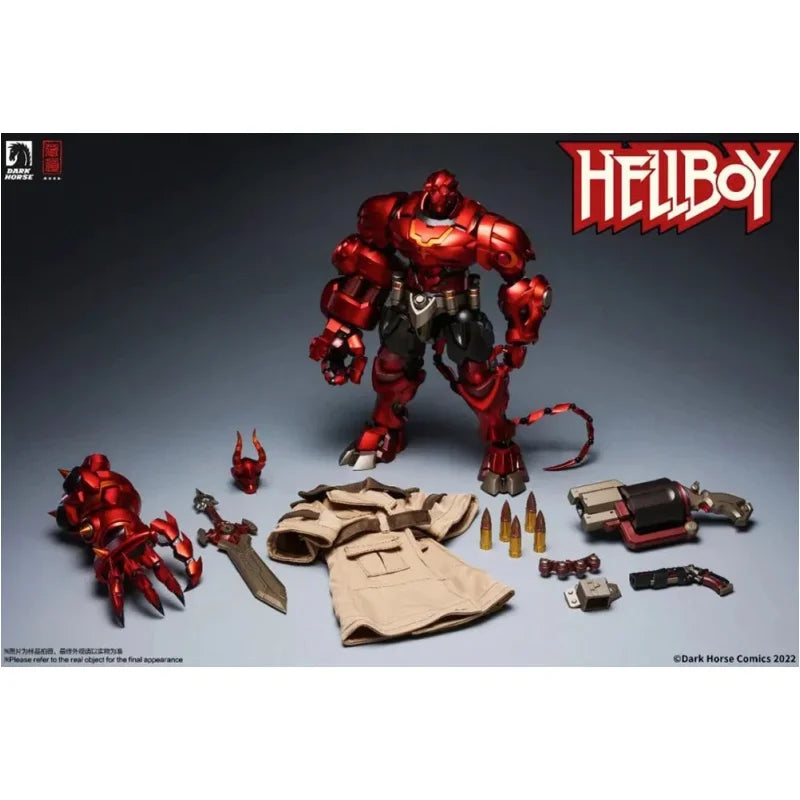 Spot Hidden Dao Model Black Horse Comics Hellboy Mech Mobile Model Decoration Can Collect Birthday Gifts Desktop Decoration