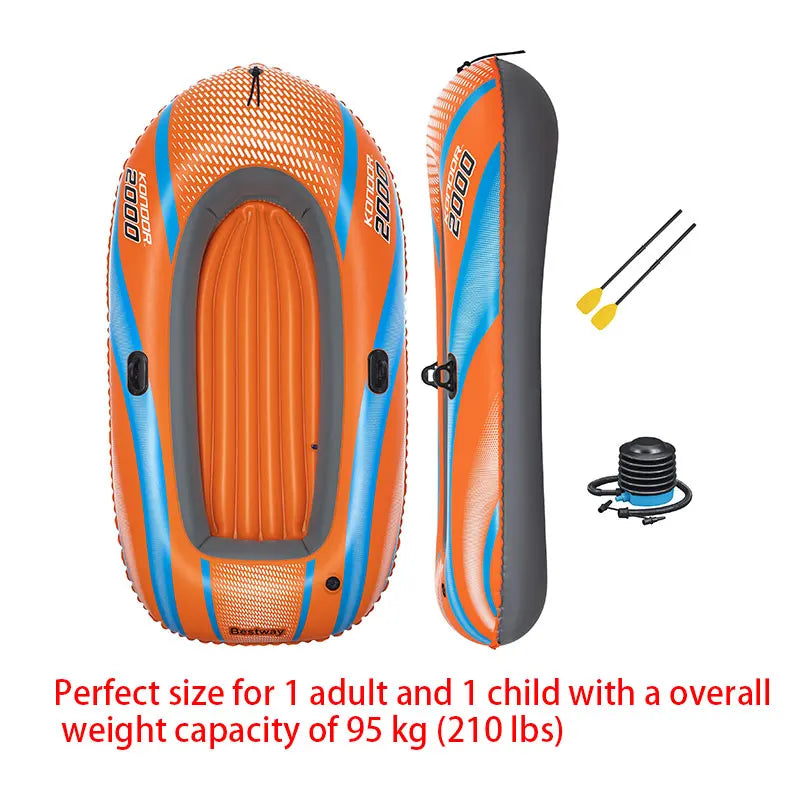 Bestway 61136/61140/61142/61146 Надуваем каяк за 1-3 души - Дълготрайно PVC рафтинг приключенско превозно средство за вълнуващи приключения